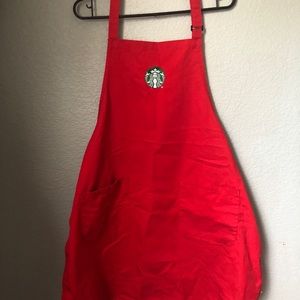 Starbucks red apron